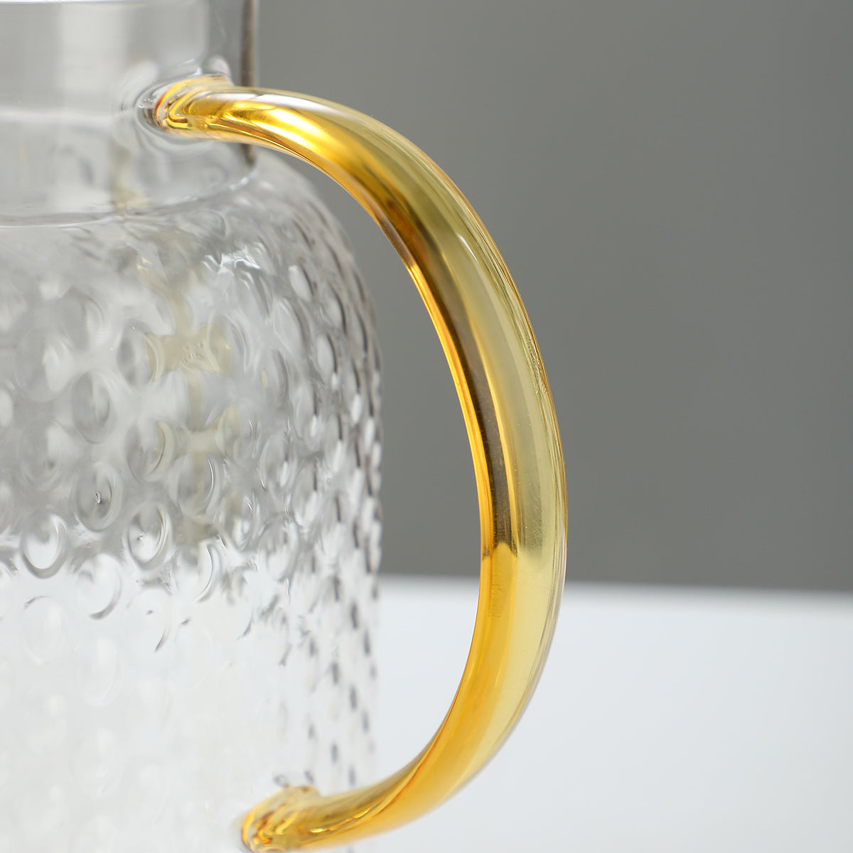 1 Pot with 4 Cups Set Large Capacity Cold Water Kettle Glass Pitcher Water Carafe Lid Leakproof for Home