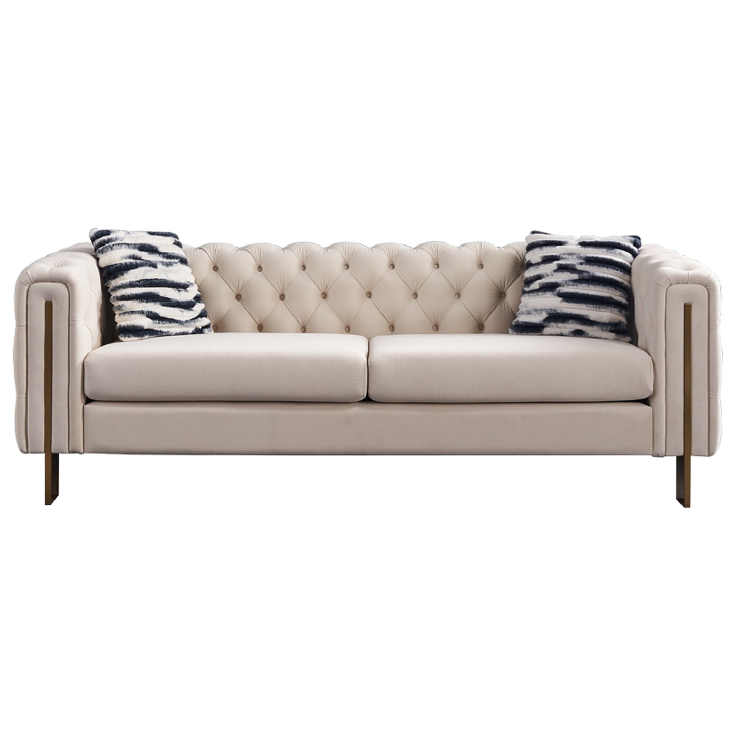 3 Seater Modern Velvet Pet-Friendly Fabric Sofa