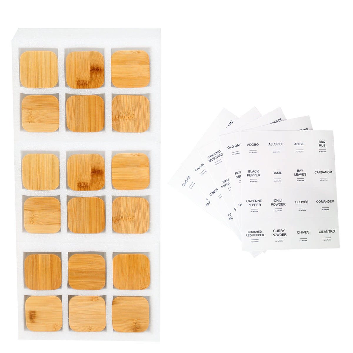 Glass Jars with Airtight Bamboo Lids Snack Candy Storage Jar