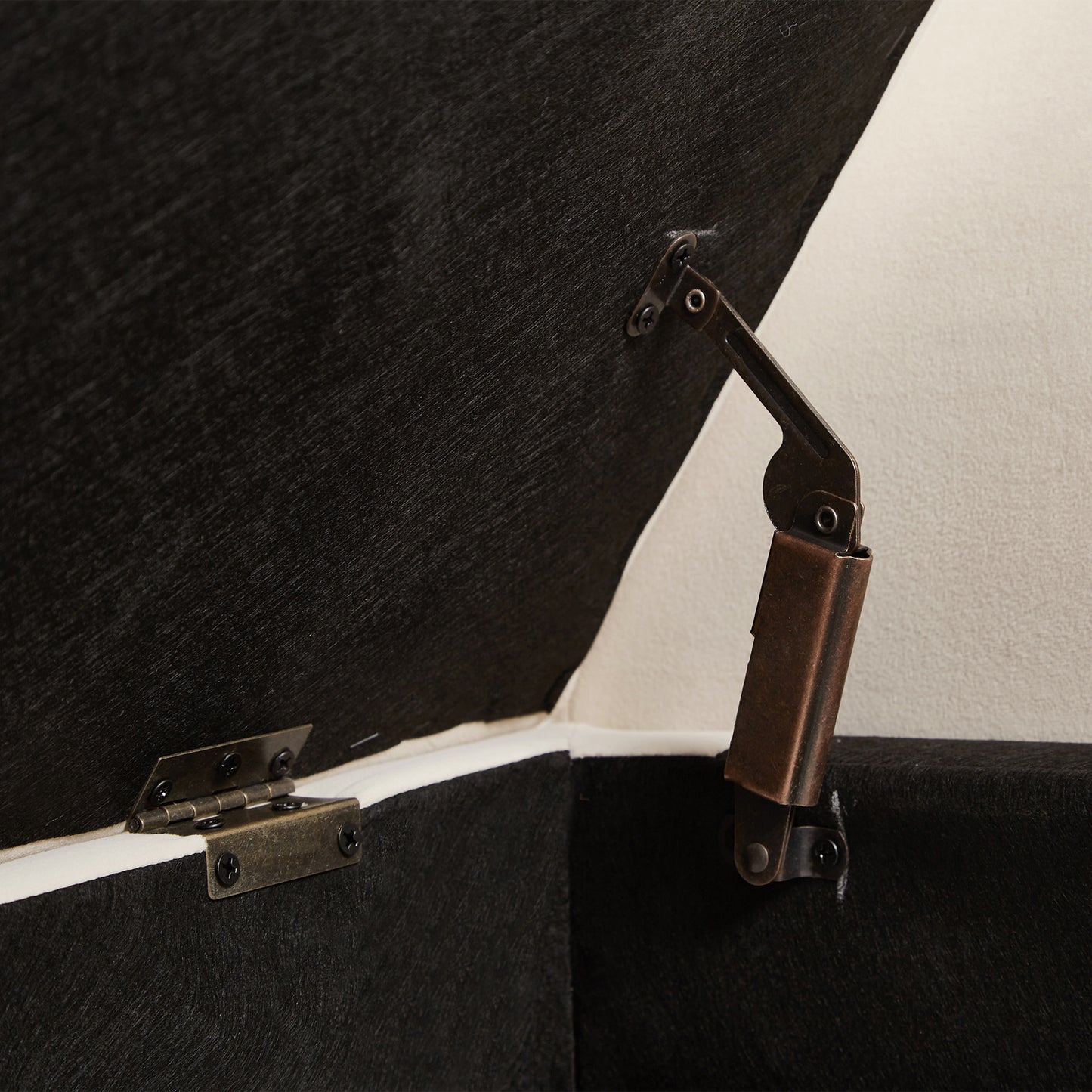 Beige Bed End Stool