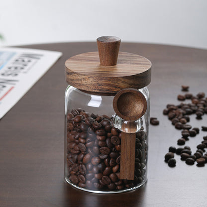 Glass Containers with Lids Mason Jars with Wide Mouth Good Sealing Food Jars & Canisters Food Storage for Coffee Pepper