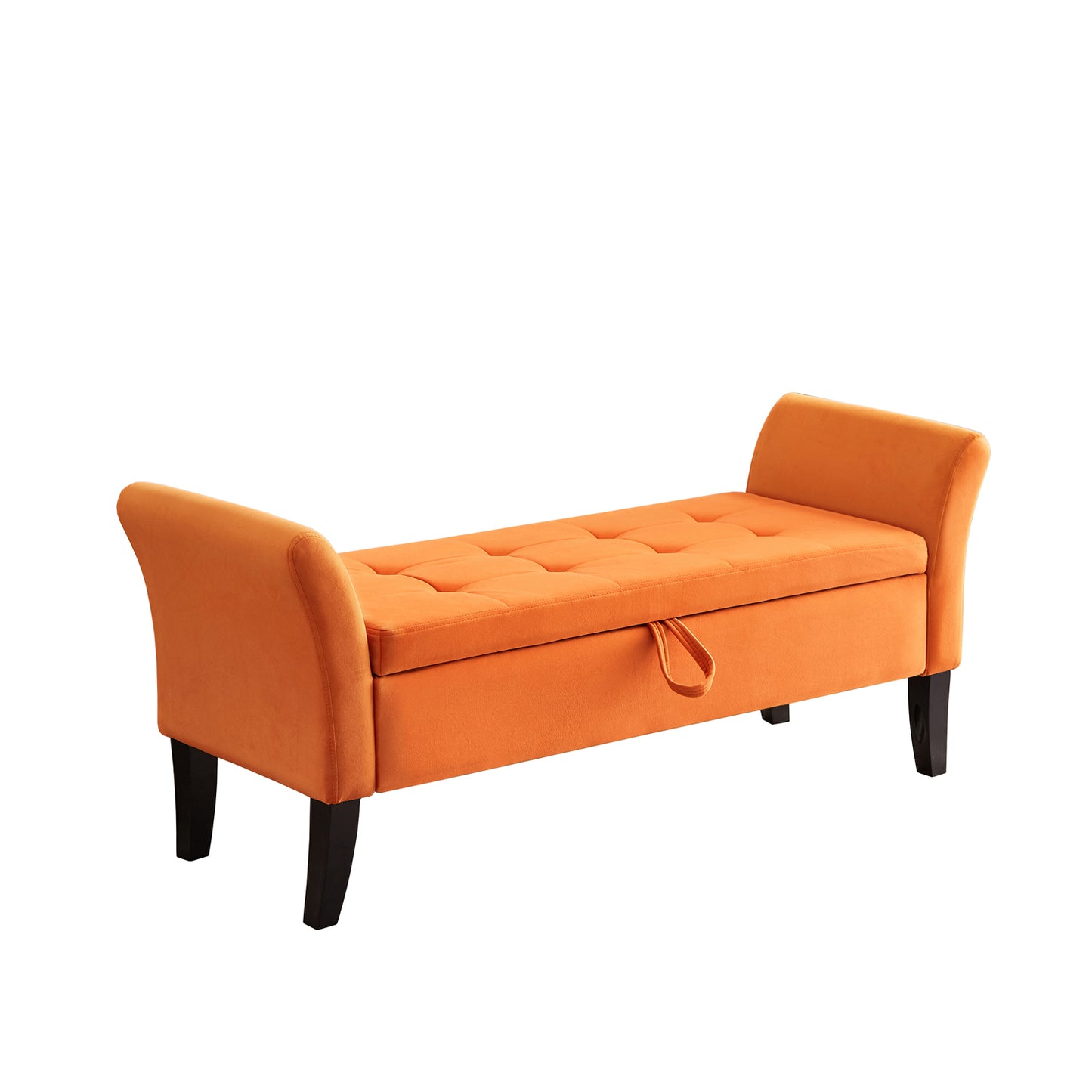 Orange Bed End Stool