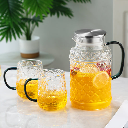 1 Pot with 4 Cups Set, Haitang Cooling Water Kettle, Water Cup Set