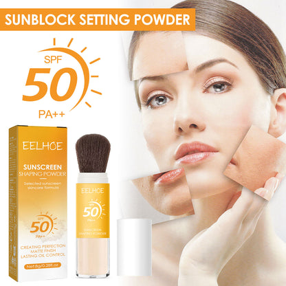 Oil Control Lightweight Breathable Mineral Sunscreen Setting Powder SPF35 for All Skin