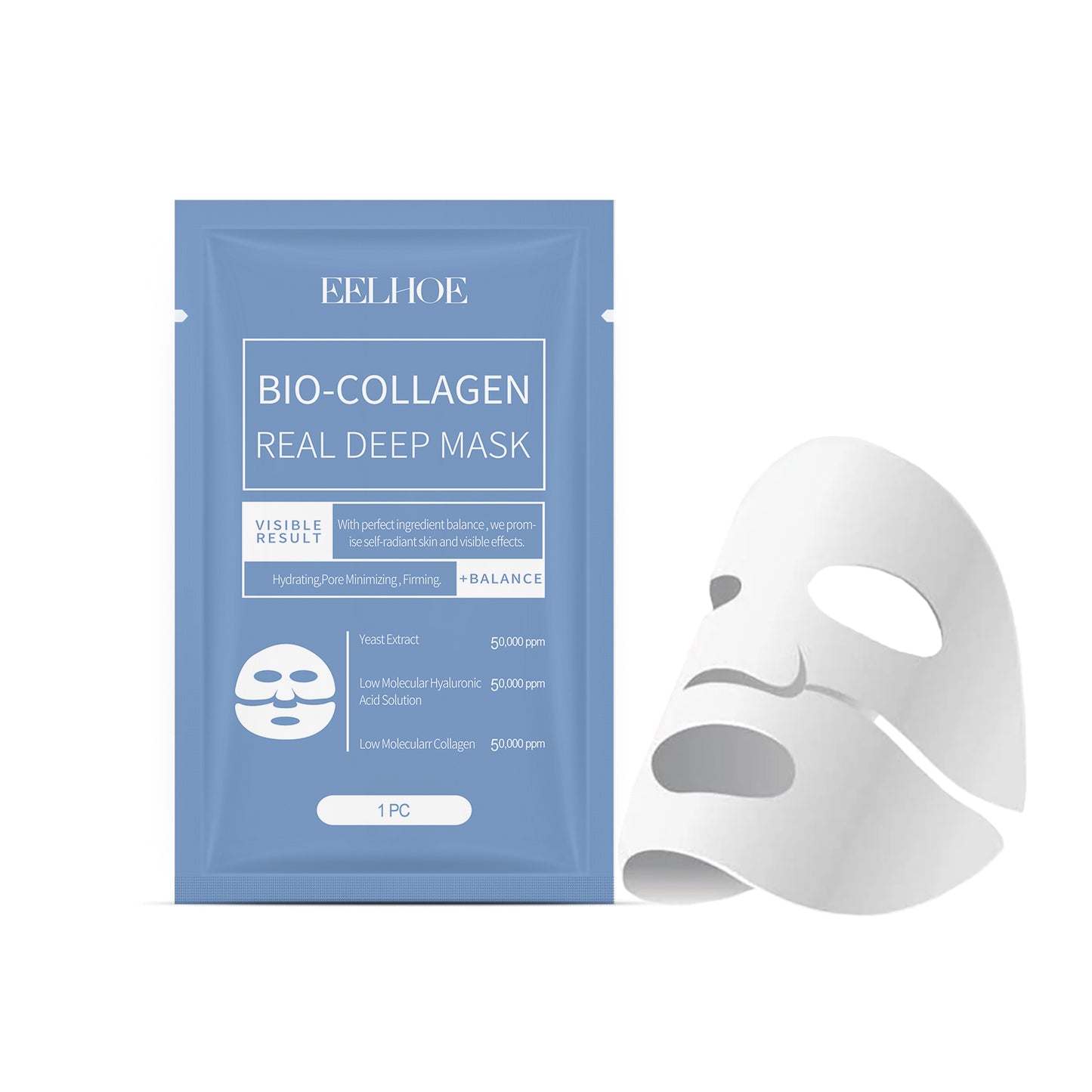 4 PCS Bio-Collagen Deep Mask for Lifting, Firming, And Moisturizing