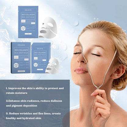 4 PCS Bio-Collagen Deep Mask for Lifting, Firming, And Moisturizing