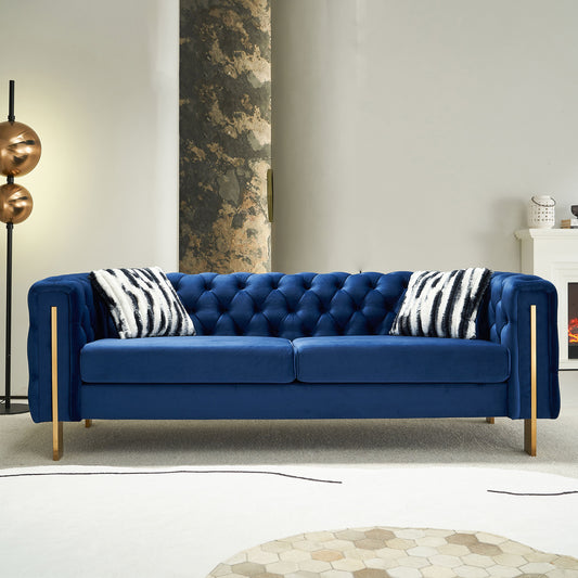 3 Seater Modern Velvet Pet-Friendly Fabric Sofa
