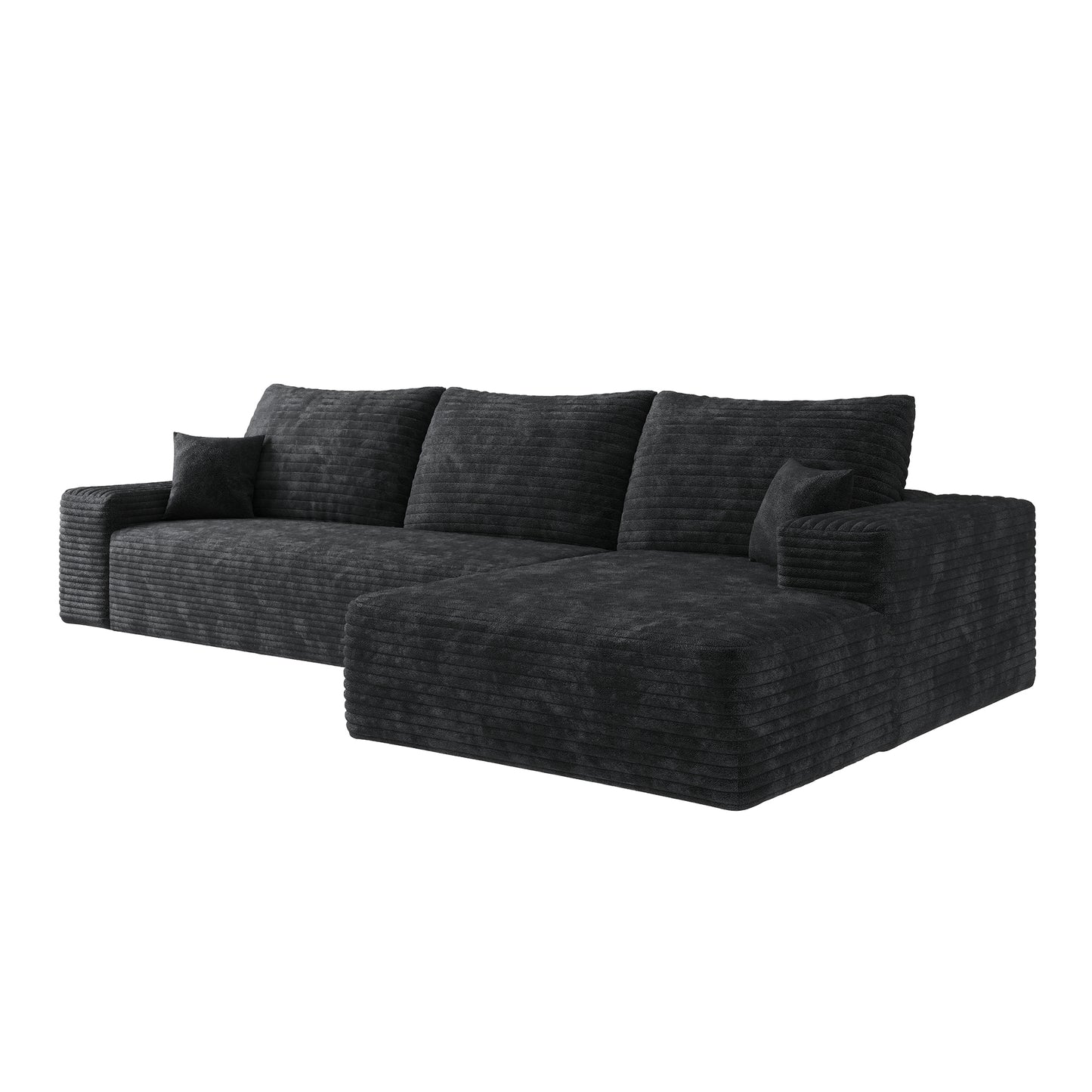Combination Reversible Modular Sectional Couch with Movable Ottoman Sets