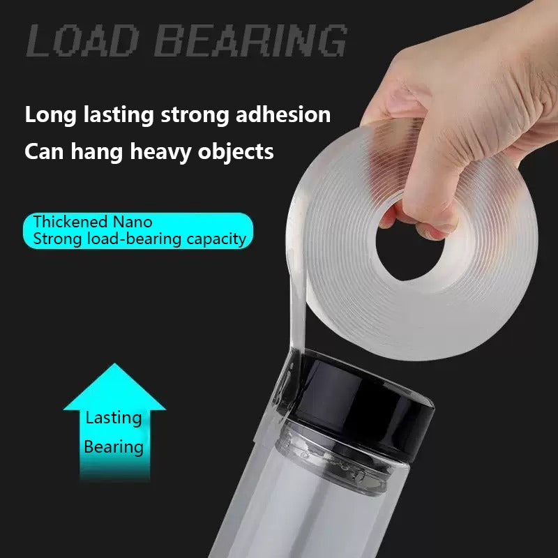 3M Nano Double sided Transparent Tape Reusable Waterproof Tape for Cleaning Kitchen and Bathroom Supplies Tape