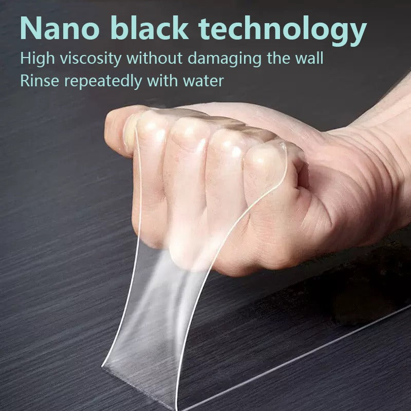 3M Nano Double sided Transparent Tape Reusable Waterproof Tape for Cleaning Kitchen and Bathroom Supplies Tape